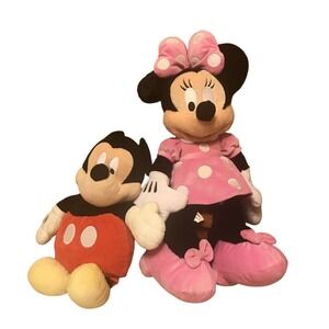 Disney Mickey Mouse &‎ Minnie Mouse Plush Set Stuffed Animals Toys